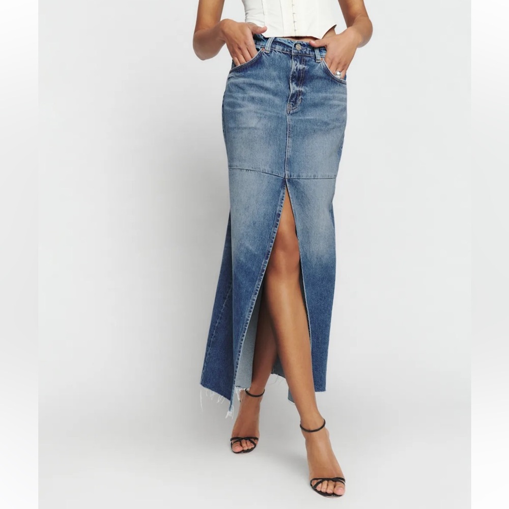 Reformation Tazz Denim Skirt, Size 27